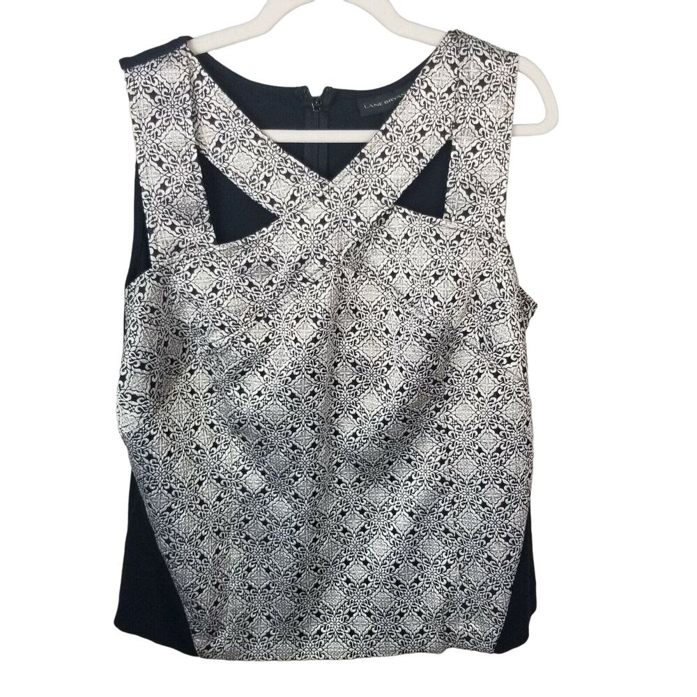Lane Bryant Womens Metallic Criss Cross Top Size 18 Cocktail Party Wedding Guest